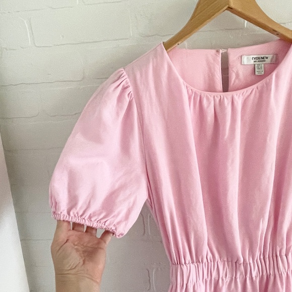 ForEver new Melbourne Midi dress High low Coquette Feminine Baby pink 4 - Picture 8 of 16